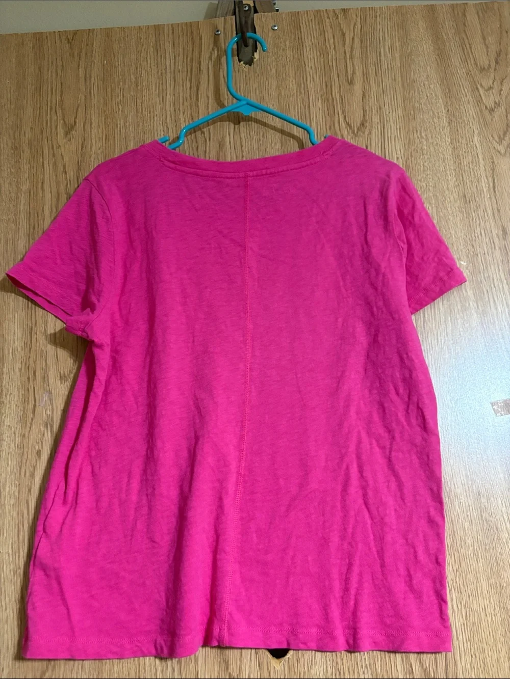 J. Crew Hot Pink Girlfriend Tee